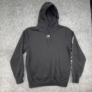 UFC Venum Performance Hoodie Mens Large Black Gold Logo Pullover Training